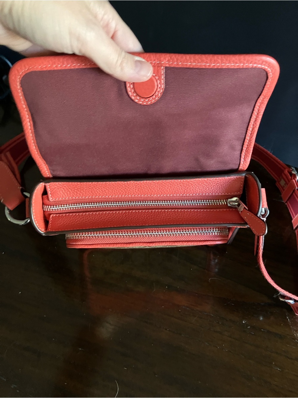 COACH Sullivan Crossbody 🆕 in Orange with Signature Canvas 🍊 - Picture 5 of 8